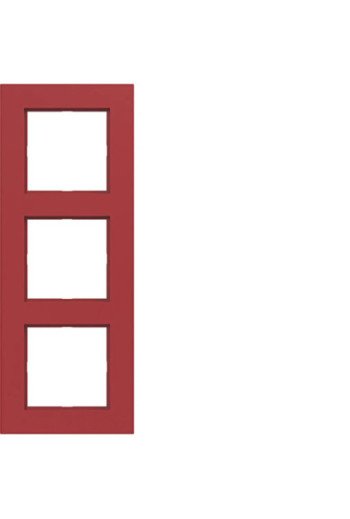 HAGER Rahmen 3fach A.8 rot glänzend