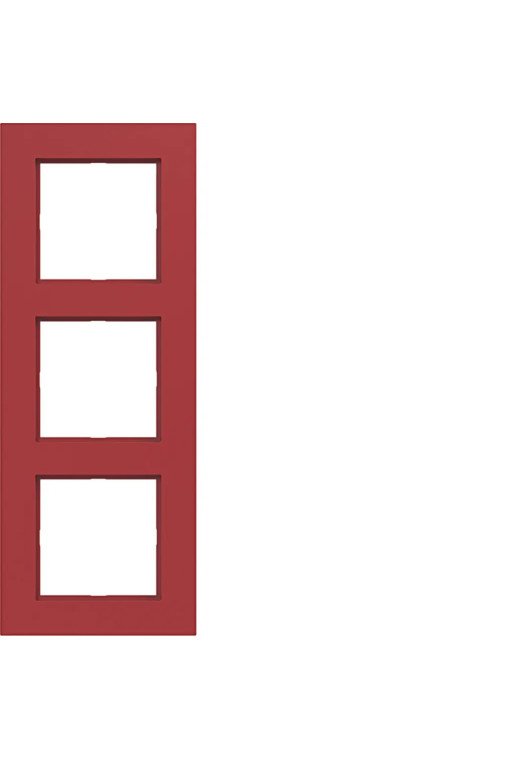 HAGER Rahmen 3fach A.8 rot glänzend