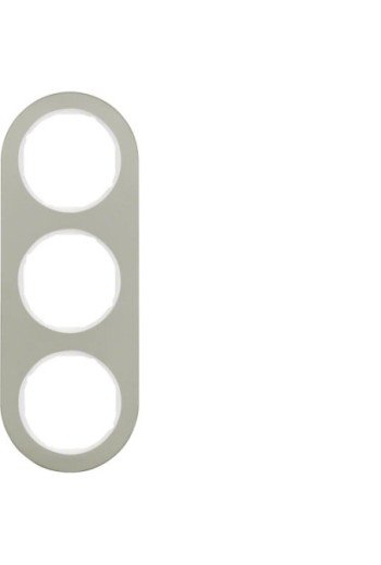 HAGER Rahmen 3fach R.Classic E-Stahl pw