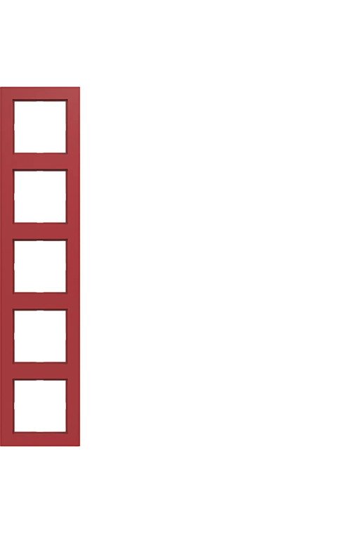 HAGER Rahmen 5fach A.1 rot glänzend