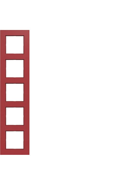 HAGER Rahmen 5fach A.8 rot glänzend