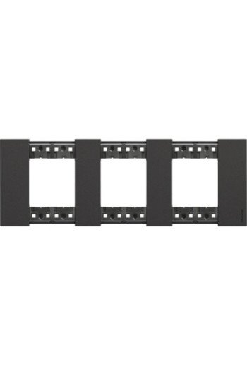 BTICINO LivingNow Abdeckrahmen 3x2-modulig in de r Farbausführung Black