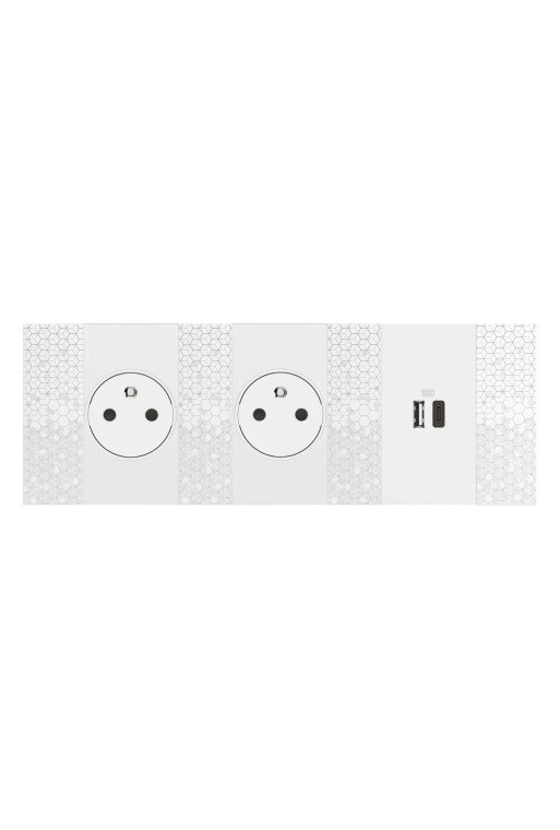 BTICINO LivingNow Abdeckrahmen 3x2-modulig in de r Farbausführung Pixel