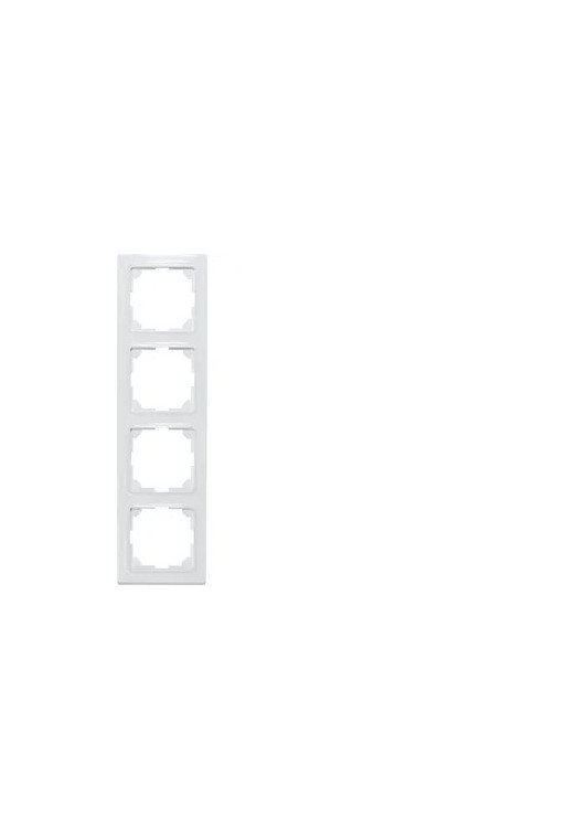 ELTAKO 4-fach-Universalrahmen innen 55x55mm rei nweiß glänzend E-Design55