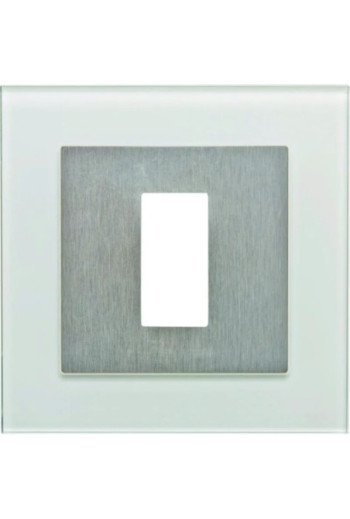 EKEY Rahmen FS UP GL WE Rahmen FS UP Glas weiss IP44