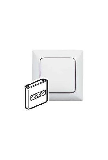 LEGRAND Abdeckung Hotel-Card-Schalter mit Beschr iftungsfeld Creo ultraweiß
