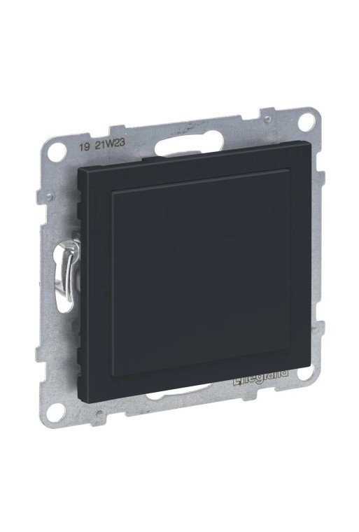 LEGRAND SEANO Blindabdeckung & Mosaic-Adapter in der Farbausführung Anthrazit lackiert
