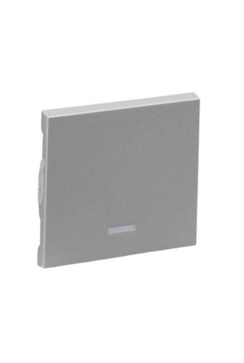LEGRAND SEANO Wippe Wechselschalter beleuchtet i n der Farbausführung Aluminium lackiert