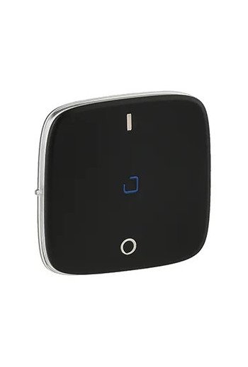 LEGRAND Valena Allure Wippe Ausschalter 2P beleu chtet Farbe: Schwarz