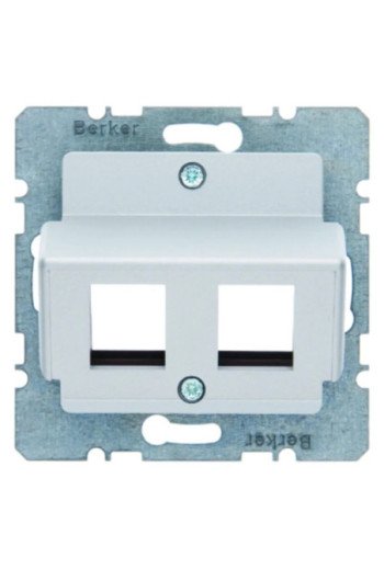BERKER K.1 Zentralplatte für Krone Modular Jacks