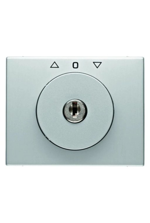 BERKER K.5 Zentralstück mit Schloß für Jalousie-Schlüsselschalter Aluminium