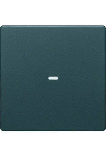 BERKER KNX Q.x Abdeckung 1fach mit klarer Linse schwarz matt