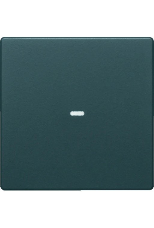 BERKER KNX Q.x Abdeckung 1fach mit klarer Linse schwarz matt