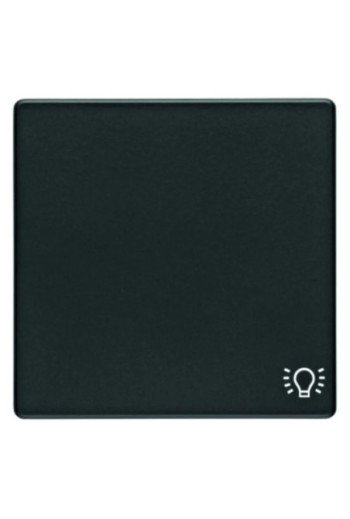 BERKER Q.x Wippe mit Aufdruck Symbol Licht anthrazit samt