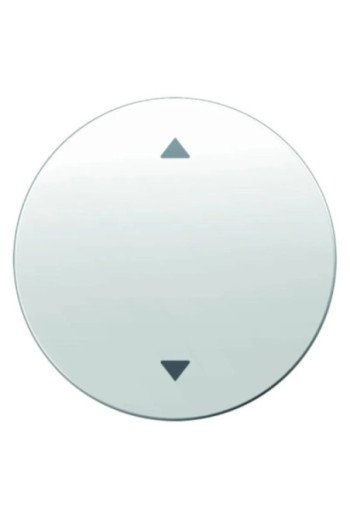 BERKER R.x Wippe mit Aufdruck Symbol Pfeile polarweiß glänzend