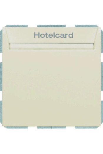BERKER S.1 Relais-Schalter mit Zentralstück für Hotelcard weiß glänzend