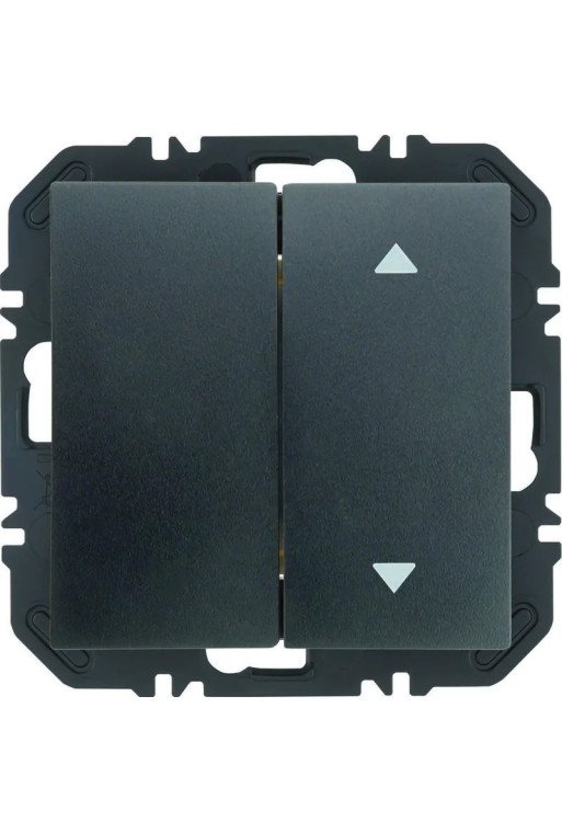 BERKER S.1/B.x EnOcean Modul mit Wippe 2fach mit eins. Pfeil Aufdruck ant. matt