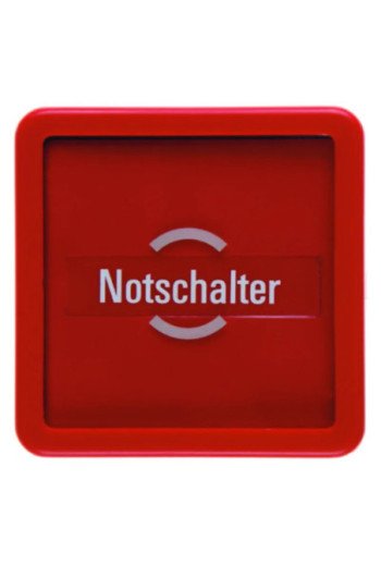 BERKER WG-UP Zentralstück mit Wippe + Glasscheibe rot
