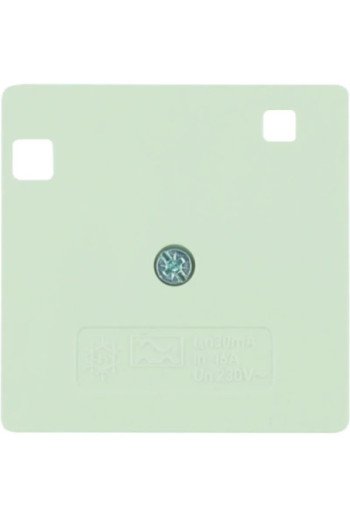 BERKER Zentralstück 50 x 50 mm für FI-Schutzschalter weiß glänzend