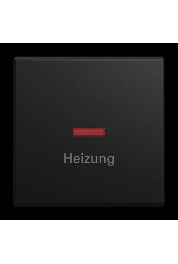 BUSCH-JAEGER Wippe mit Aufdruck Heizung mit kleiner r oter Kalotte für