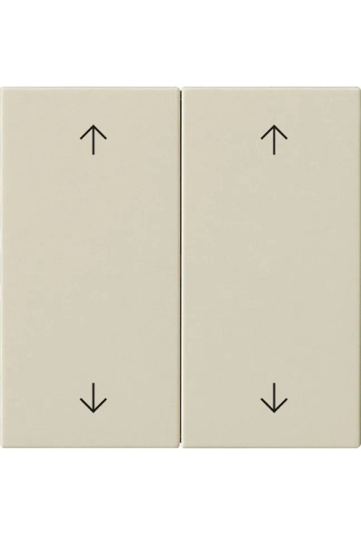 GIRA Wippe 2f Pfeile System 55 Cremeweiß
