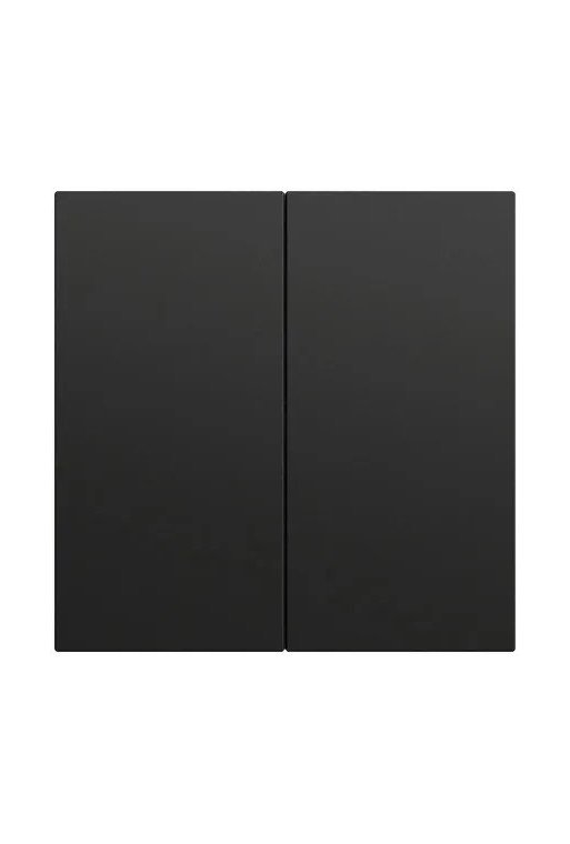 GIRA Wippe 2f unbedruckt System 70 Schwarz m( lack.)