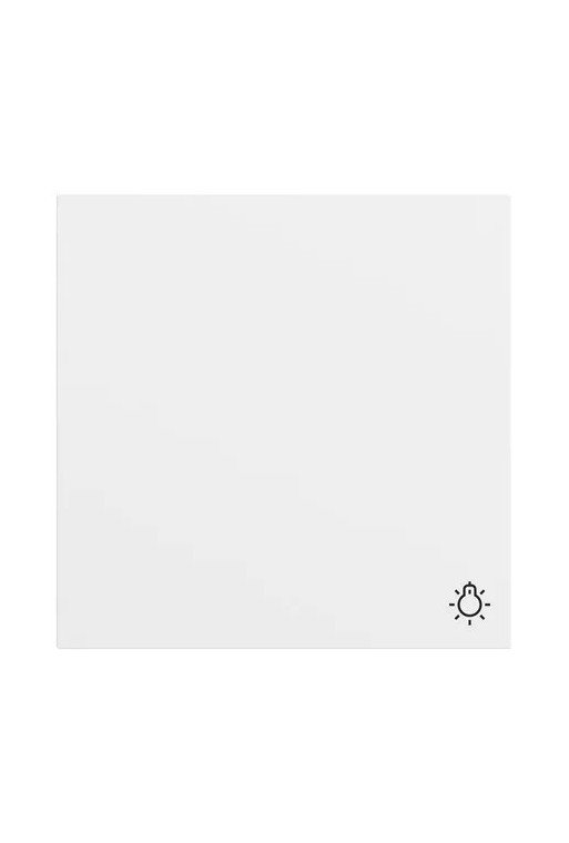 GIRA Wippe Symb. Licht System 70 Reinweiß m(l ack.)