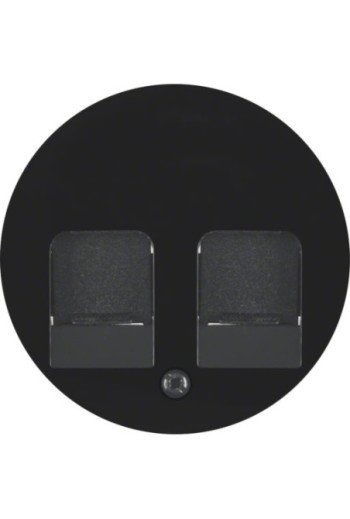 HAGER Zentralstück m 2 Staubs R.Cl schwarz