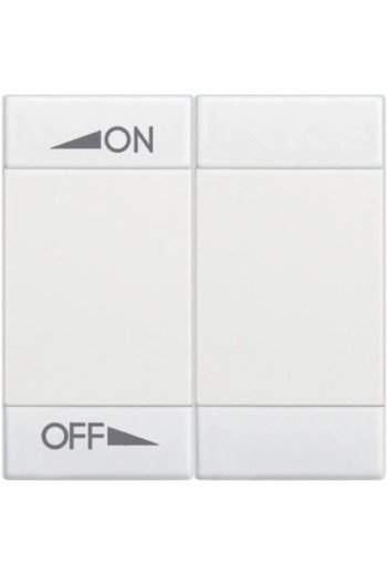 BTICINO Living Light Wippe Laut/Leise 2 modulig in weiss