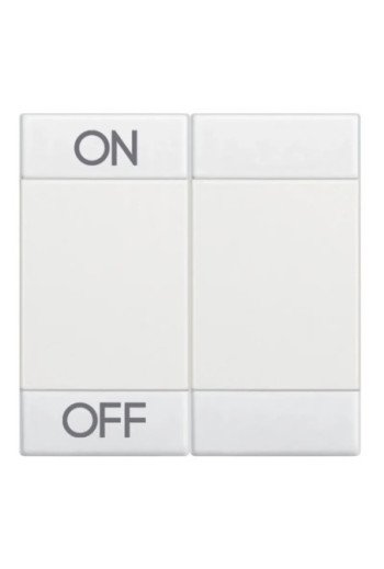 BTICINO Living Light Wippe "ON-OFF" 2 modulig in weiss