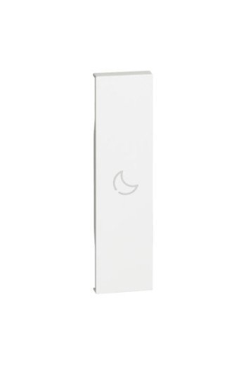 BTICINO LivingNow 1-mod. Tastenabdeckung für MyH ome mit Symbol "Nacht" Farbe White