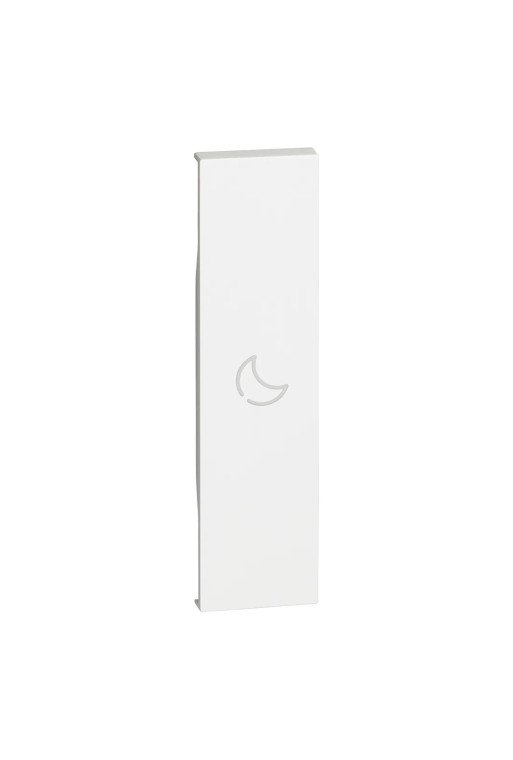 BTICINO LivingNow 1-mod. Tastenabdeckung für MyH ome mit Symbol "Nacht" Farbe White