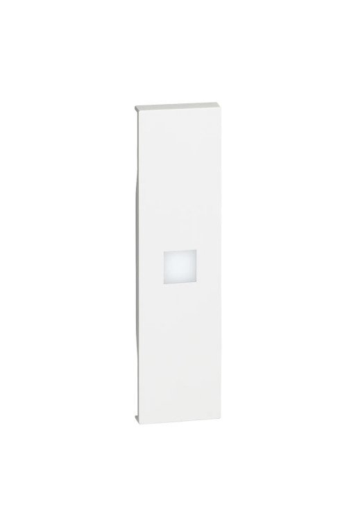 BTICINO LivingNow 1-mod. Tastenabdeckung mit gro ßem Beleuchtungsfenster Farbe White