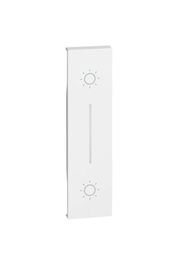 BTICINO LivingNow 1-modulige Tastenabdeckung für Doppeltaster in der Farbe White