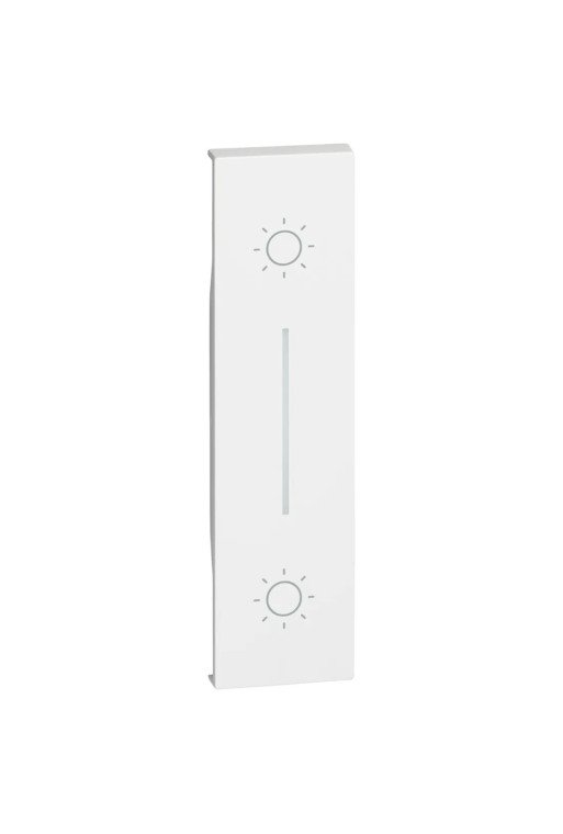 BTICINO LivingNow 1-modulige Tastenabdeckung für Doppeltaster in der Farbe White