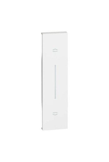 BTICINO LivingNow 1-modulige Tastenabdeckung mit Symbol Auf-Ab in der Farbe White