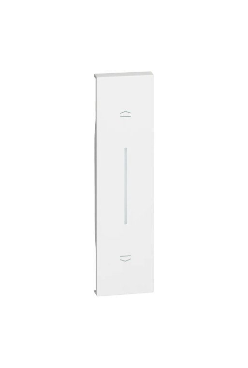 BTICINO LivingNow 1-modulige Tastenabdeckung mit Symbol Auf-Ab in der Farbe White