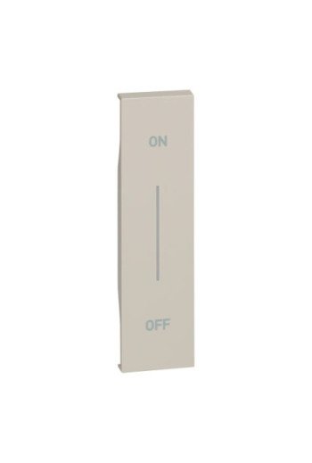 BTICINO LivingNow 1-modulige Tastenabdeckung My Home mit Aufdruck "ON-OFF" Farbe Sand