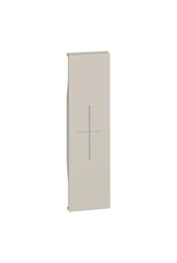 BTICINO LivingNow 1-modulige Tastenabdeckung My Home mit Symbol "Stop" Farbe Sand