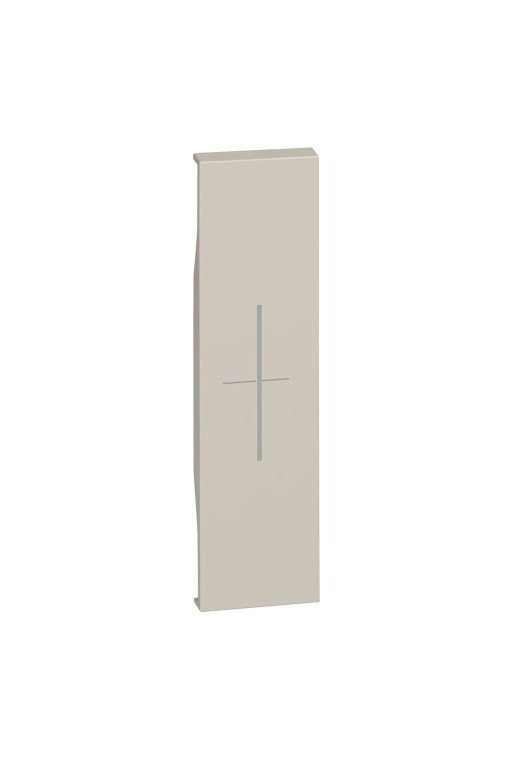 BTICINO LivingNow 1-modulige Tastenabdeckung My Home mit Symbol "Stop" Farbe Sand