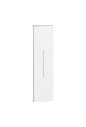 BTICINO LivingNow 1-modulige Tastenabdeckung ohn e Symbol in der Farbausführung White