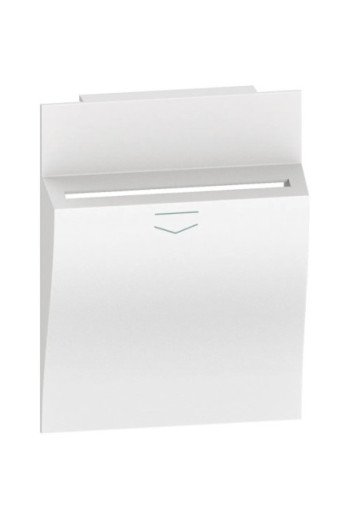 BTICINO LivingNow 2-modulige Abdeckung für Hotel -Card-Schalter in der Farbe White