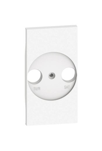 BTICINO LivingNow 2-modulige Abdeckung für TV-SA T-Dose in der Farbausführung White