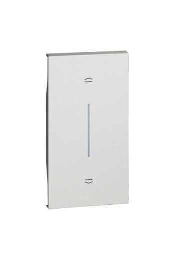 BTICINO LivingNow 2-modulige Tastenabdeckung mit Symbol Auf-Ab in der Farbe White