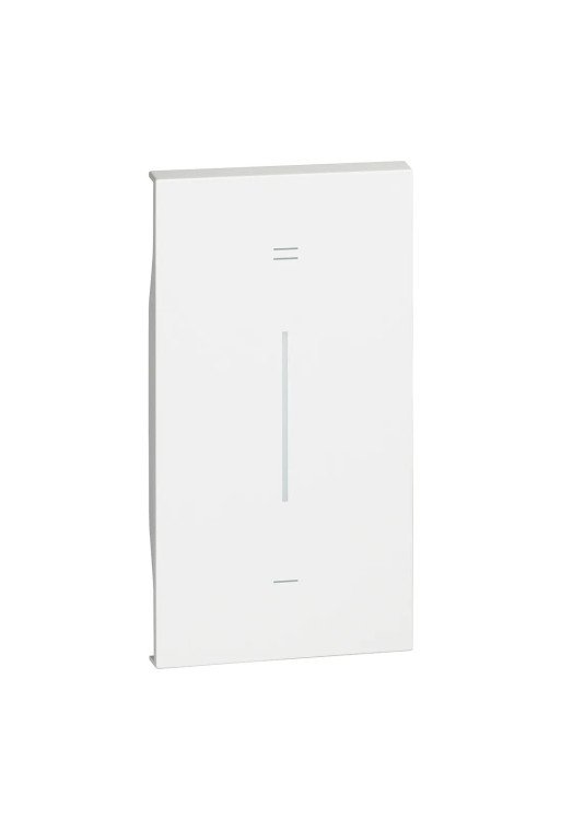 BTICINO LivingNow 2-modulige Tastenabdeckung My Home mit Symbol "+/-" Farbe White