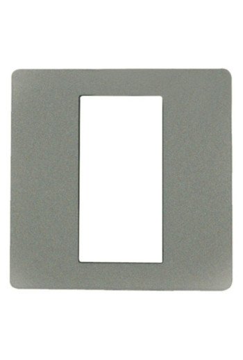 EKEY Dekorblende UP AL 50x50 Abdeckung UP Farbe Aluminium