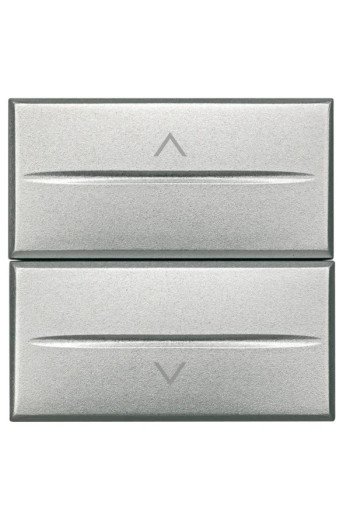BTICINO Jalousieschalter Aluminium 2Te