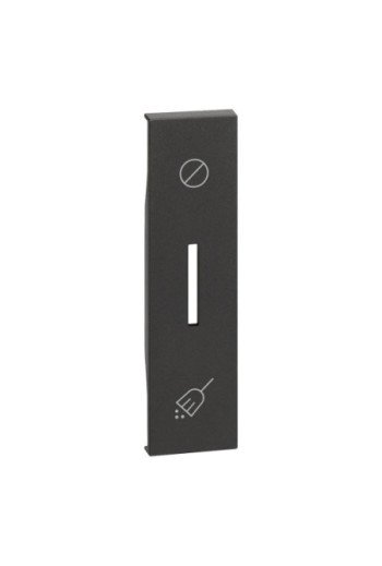 BTICINO LivingNow 1-mod. Tastenabd. Schalter "Ni cht stören/Zimmer reinigen" Farbe Black