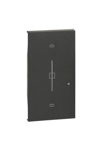 BTICINO LivingNow 2-modulige Taste für Rollladen schalter with Netatmo in der Farbe Black