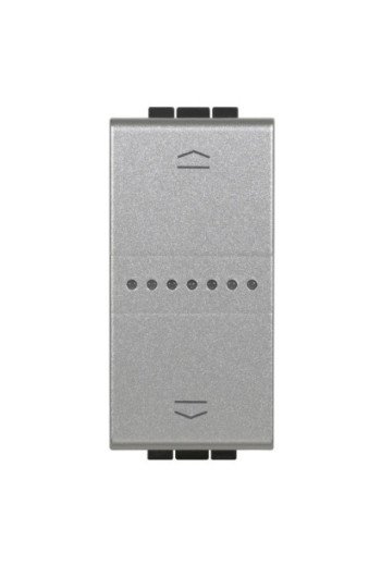 BTICINO Rollladenschalter 1-modulig für LivingLi ght with Netatmo Farbe: Tech